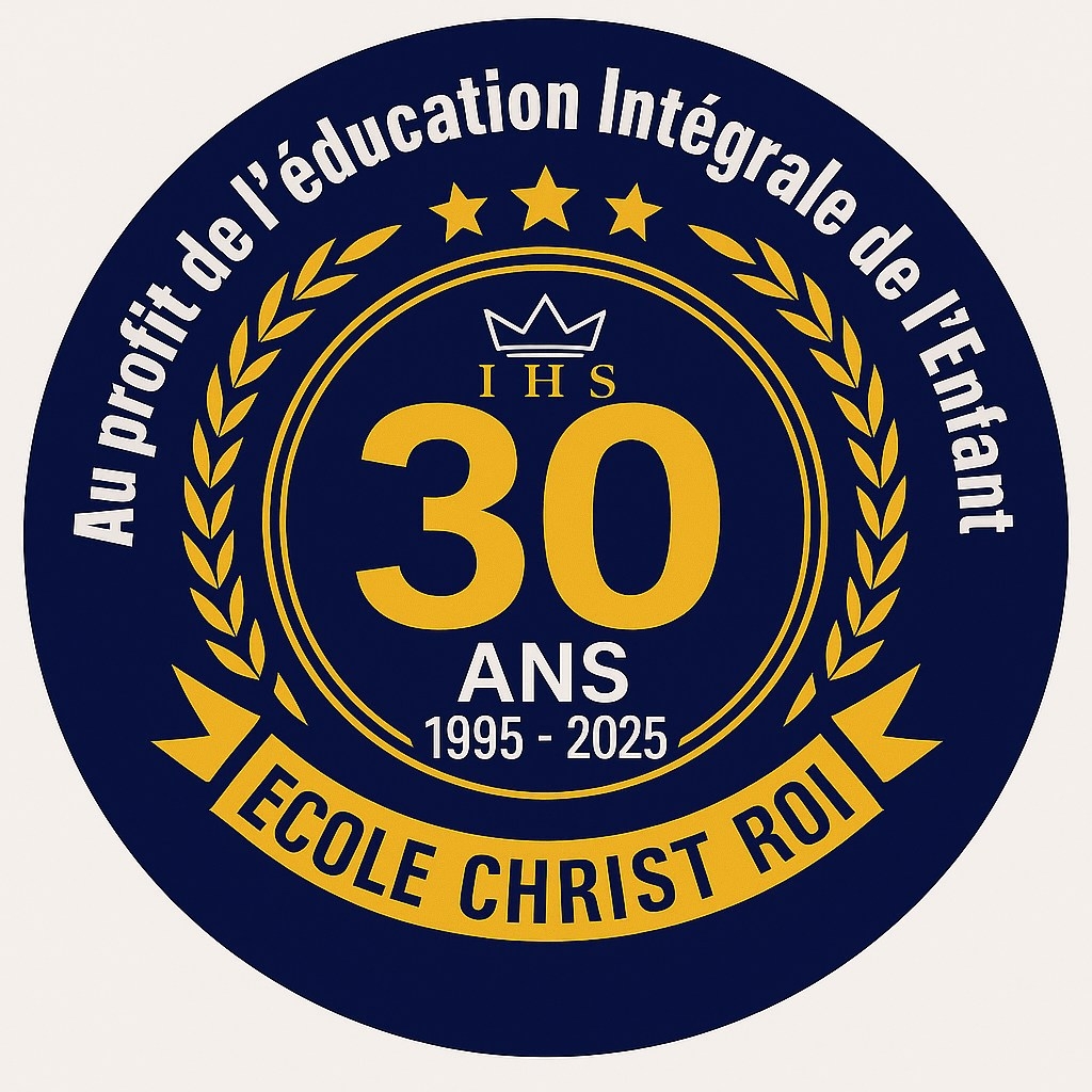 Logo École Christ Roi — 30 ans